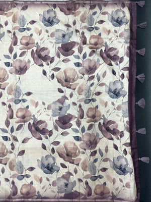 Designer Tussar Silk Saree with Beautiful Patterns (Rekha)