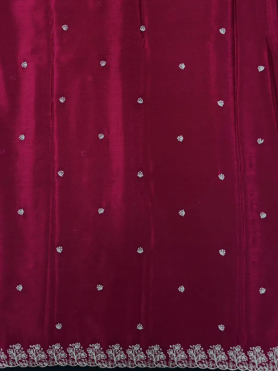 Soft Flowing Georgette Crush Saree for Elegant Look-Royal Rose