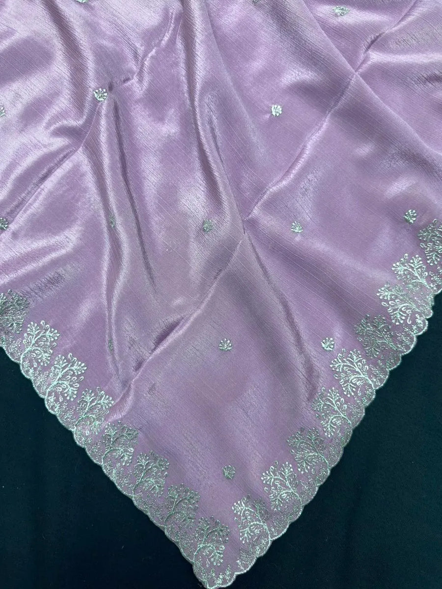 Soft Flowing Georgette Crush Saree for Elegant Look-Royal Rose
