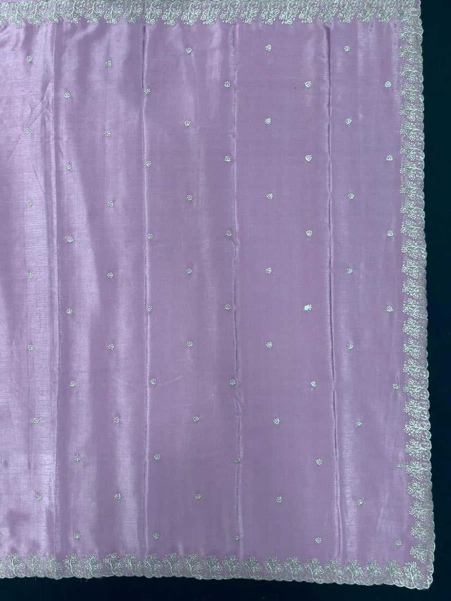 Soft Flowing Georgette Crush Saree for Elegant Look-Royal Rose