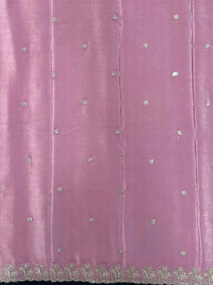 Soft Flowing Georgette Crush Saree for Elegant Look-Royal Rose