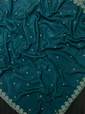 Soft Flowing Georgette Crush Saree for Elegant Look-Royal Rose