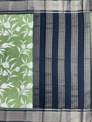 Floral Delight Crepe Silk Saree-Royal Silk