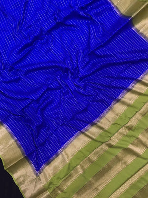 Luxe Drapes: Semi Mysore Crepe Silk Saree for Timeless Elegance (Rz Khaddi Jeorjet)