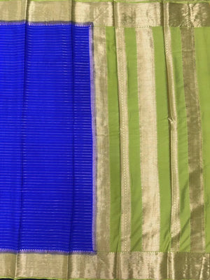 Luxe Drapes: Semi Mysore Crepe Silk Saree for Timeless Elegance (Rz Khaddi Jeorjet)