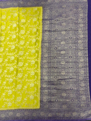 Semi Georgette Silk Saree with Rich Finish-Sanchi New Era