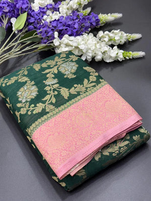 Semi Georgette Silk Saree with Rich Finish-Sanchi New Era