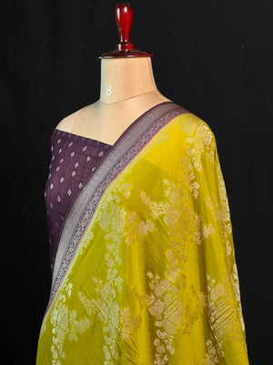 Classic Semi Georgette Silk Saree with Rich Finish (Sanchi New Era)