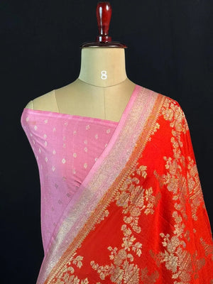 Classic Semi Georgette Silk Saree with Rich Finish (Sanchi New Era)