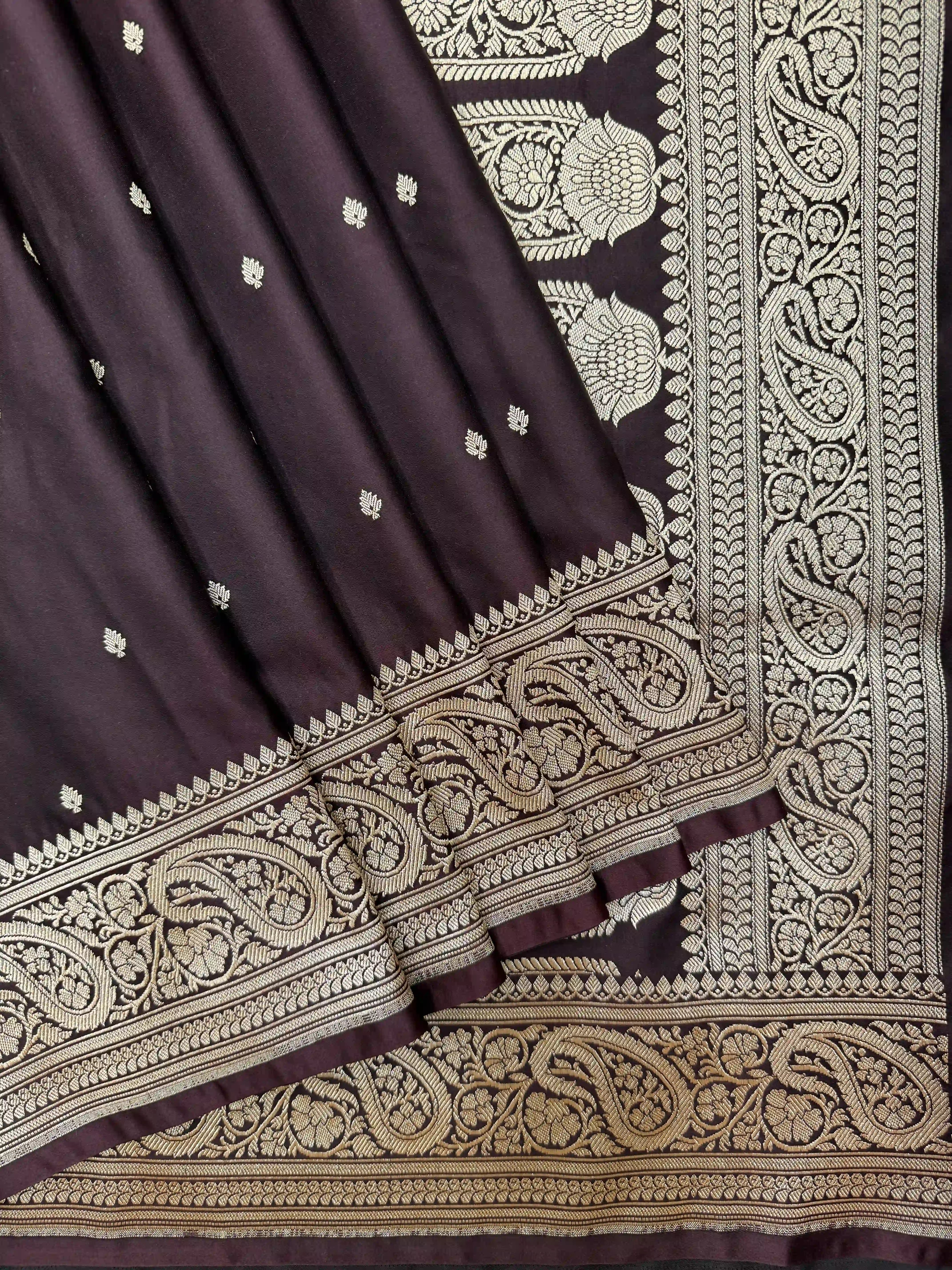 Vinice katan satin silk saree