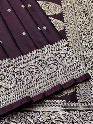 Vinice katan satin silk saree