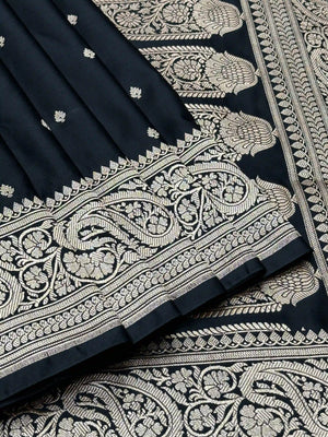 Vinice katan satin silk saree