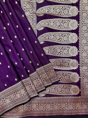 Vinice katan satin silk saree