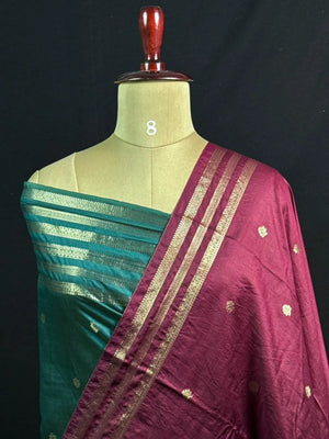 Premium Musk Tone Self Saree