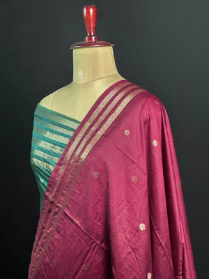 Premium Musk Tone Self Saree