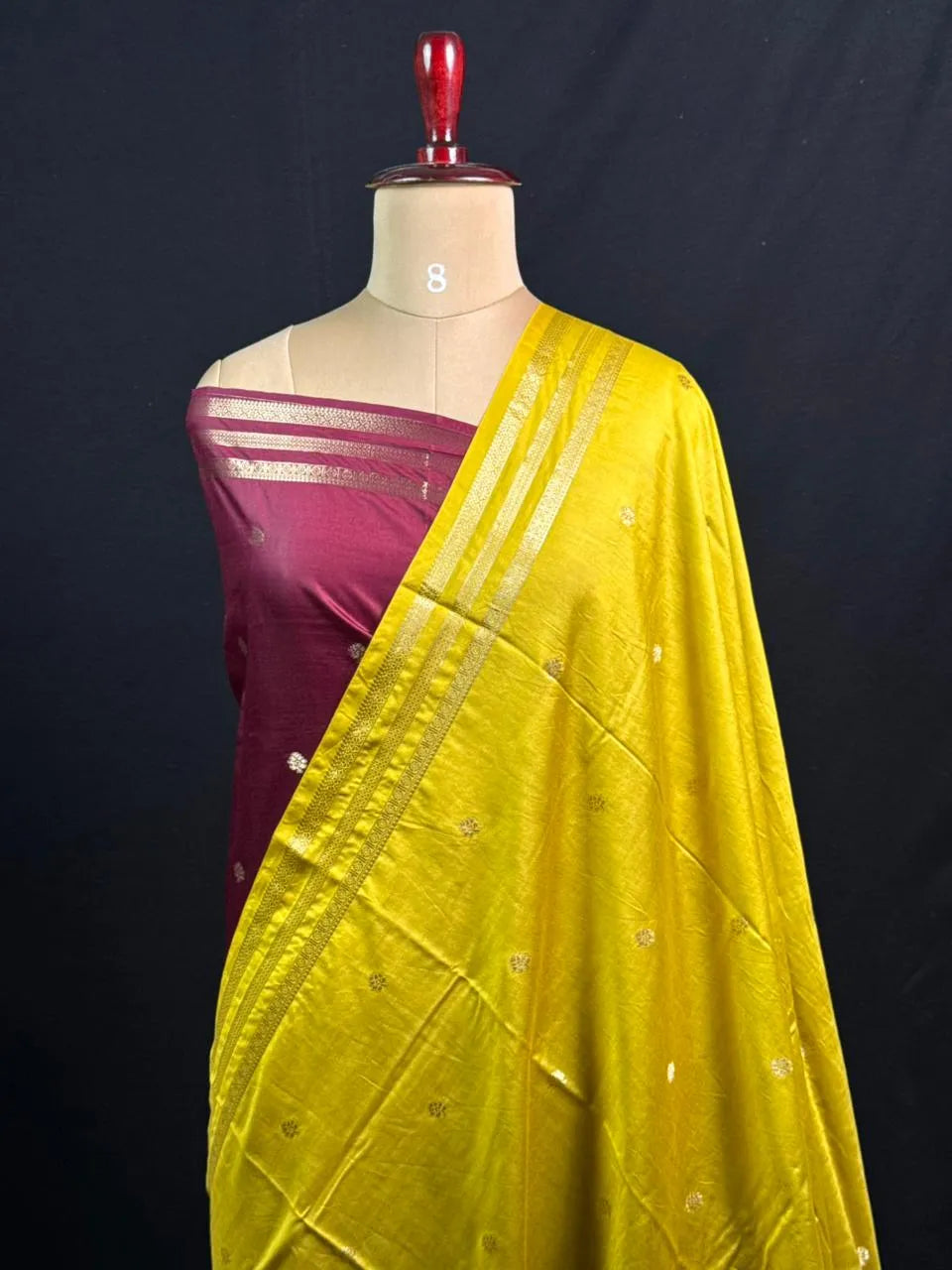 Premium Musk Tone Self Saree