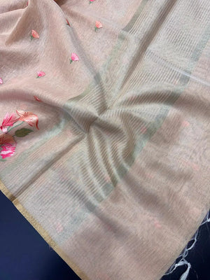 Graceful Semi Tissue Organza Saree for Party & Occasion Wear