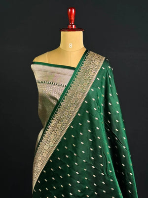 ST Antique Brocade Semi Katan Silk Saree