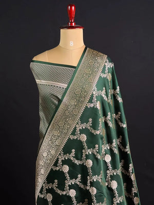 ST Antique Brocade Semi Katan Silk Saree