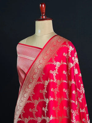 ST Antique Brocade Semi Katan Silk Saree