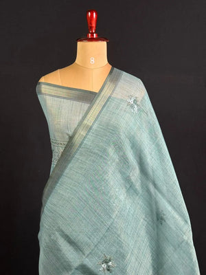 Elegant Semi Linen Tissue Silk Saree