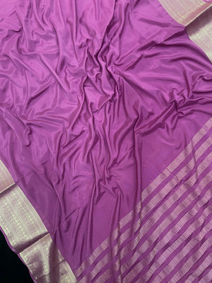 Classic Beauty in Semi Mysore Crepe- Sanchi Kritika Crepe