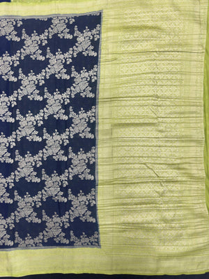 Classic Semi Georgette Silk Saree with Rich Finish (Sanchi New Era)