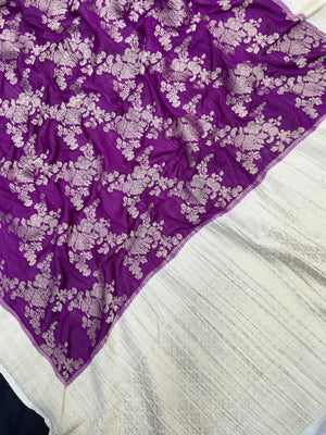Classic Semi Georgette Silk Saree with Rich Finish (Sanchi New Era)