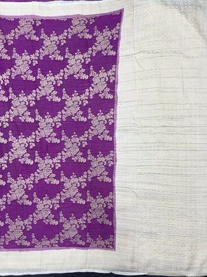 Classic Semi Georgette Silk Saree with Rich Finish (Sanchi New Era)