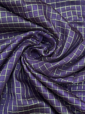 Classic Musk Chex Soft Silk Saree