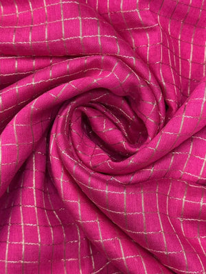 Classic Musk Chex Soft Silk Saree