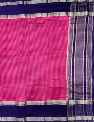 Classic Musk Chex Soft Silk Saree