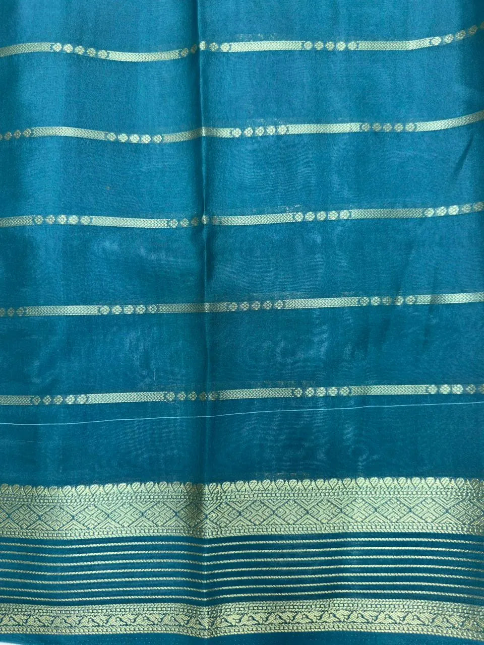 Scarlet Charm – Semi Mysore Crepe Saree with Stylish Printed Design (Scarlet Print)