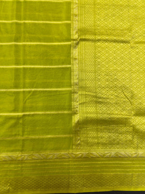 "Semi Banarasi Georgette Saree with intricate designs, perfect for daily wear and ethnic elegance. Lightweight, comfortable fabric ideal for casual and semi-formal occasions."