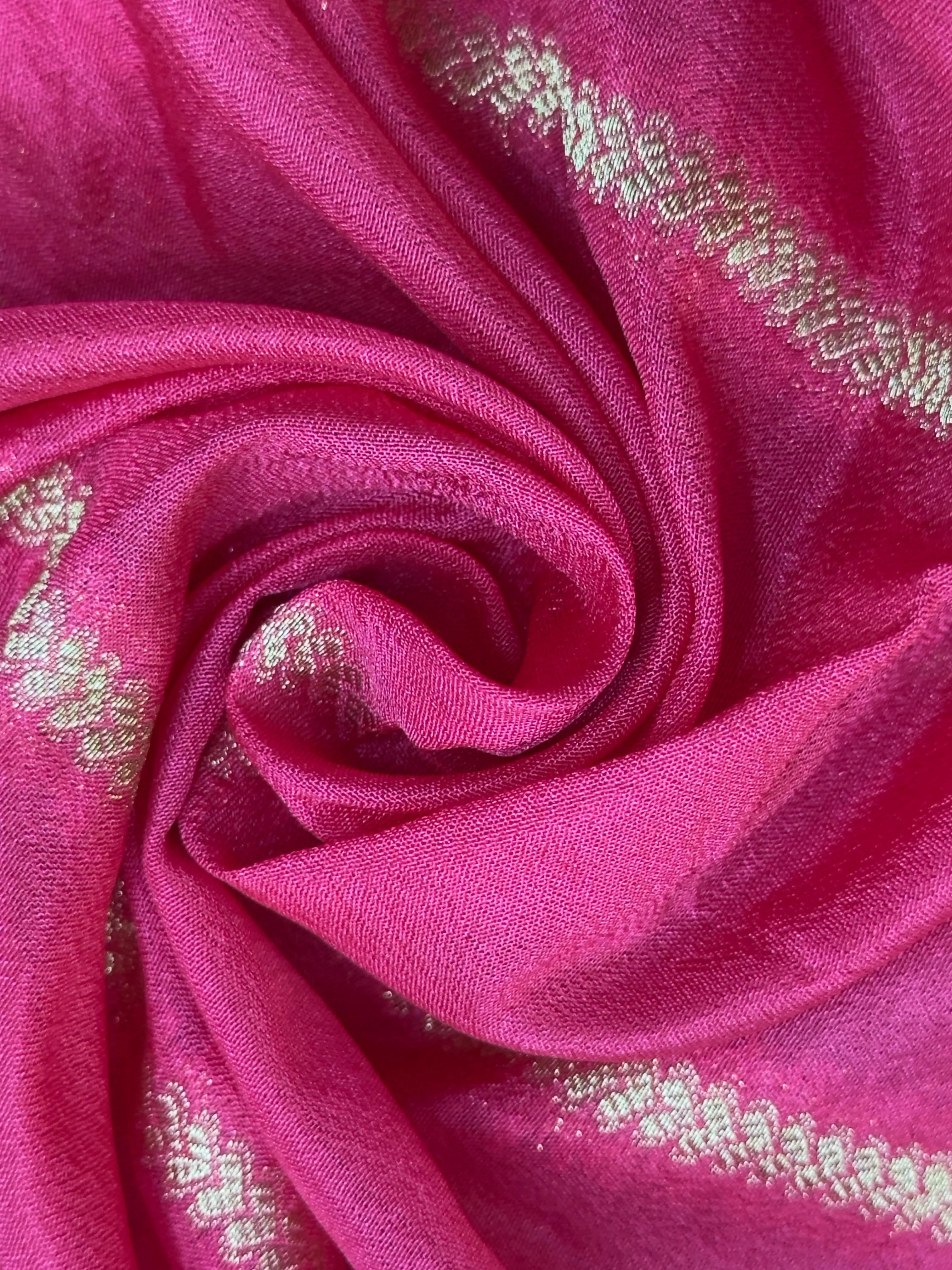 "Semi Banarasi Georgette Saree with intricate designs, perfect for daily wear and ethnic elegance. Lightweight, comfortable fabric ideal for casual and semi-formal occasions."