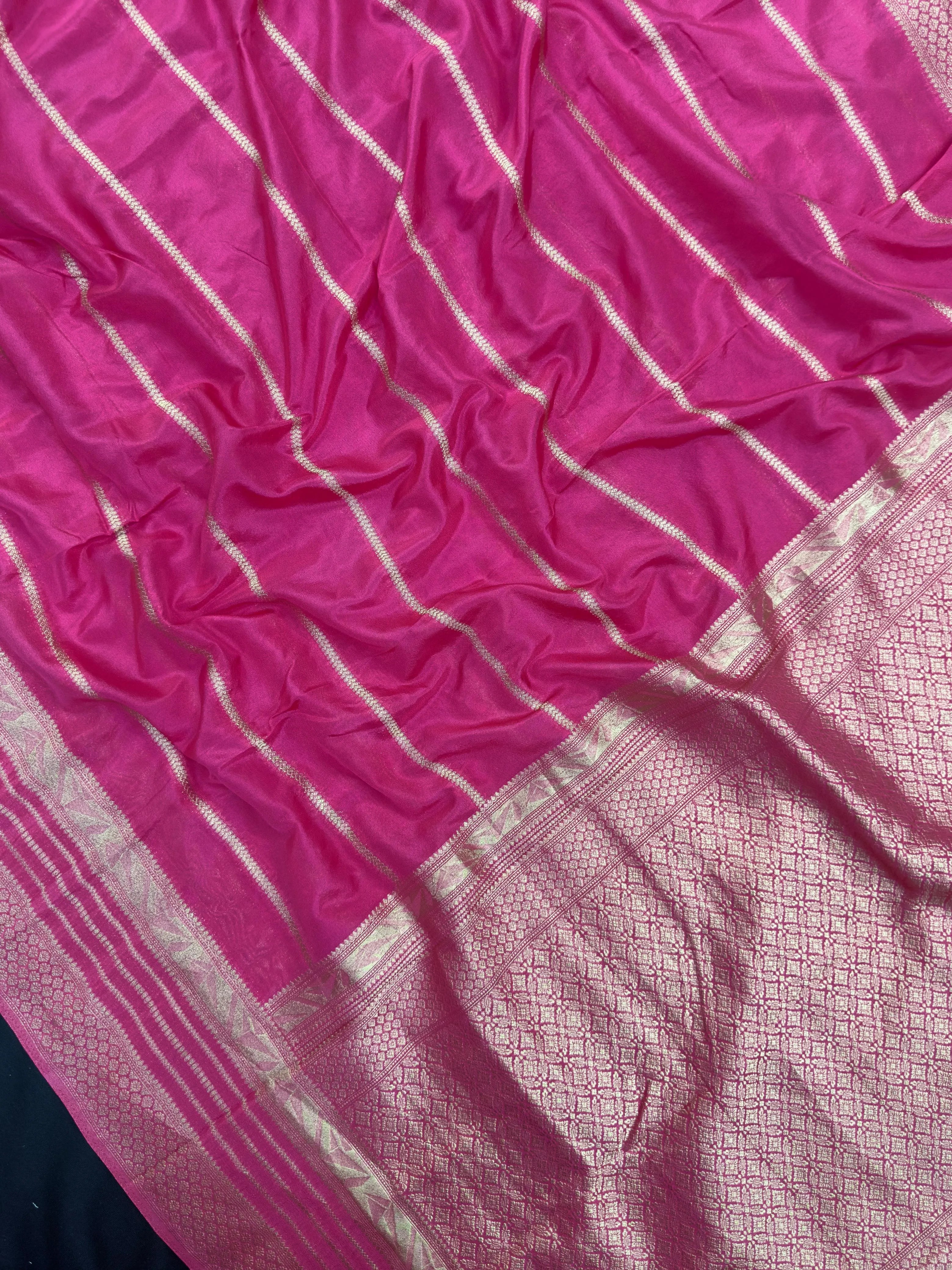 "Semi Banarasi Georgette Saree with intricate designs, perfect for daily wear and ethnic elegance. Lightweight, comfortable fabric ideal for casual and semi-formal occasions."