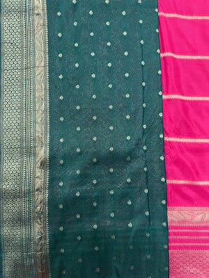 "Semi Banarasi Georgette Saree with intricate designs, perfect for daily wear and ethnic elegance. Lightweight, comfortable fabric ideal for casual and semi-formal occasions."