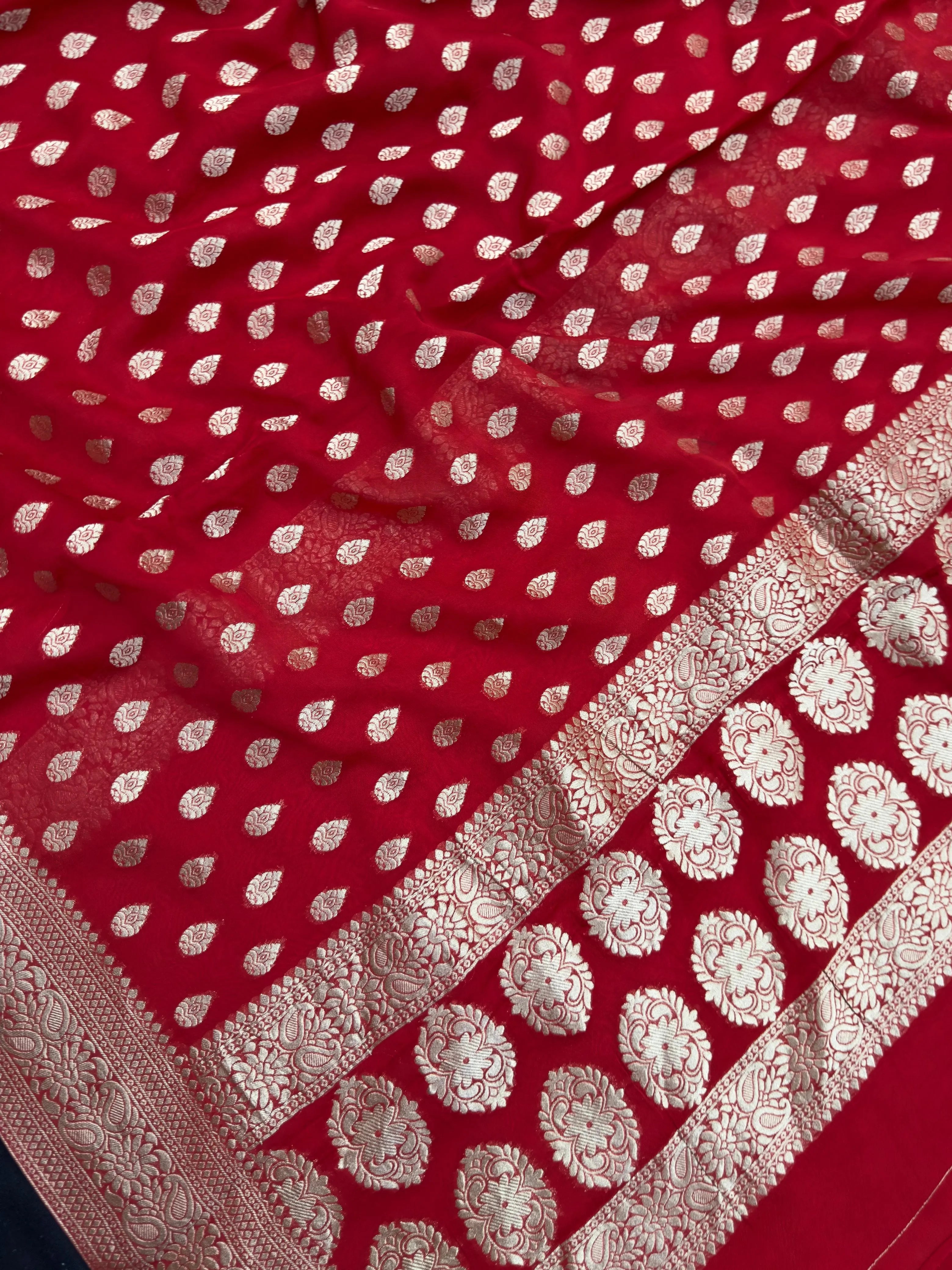 Premium Pure Viscose Semi Banarasi Saree – Ethnic Wear