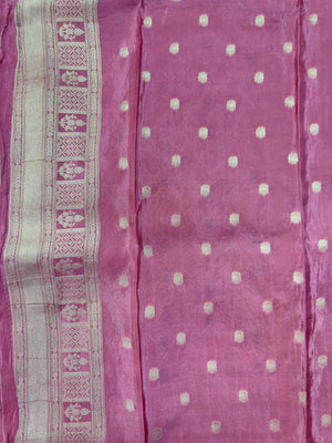 Semi Banarasi saree with soft fabric and traditional zari motifs – ideal for festive and special occasions