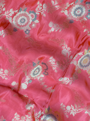 Semi Banarasi saree with soft fabric and traditional zari motifs – ideal for festive and special occasions