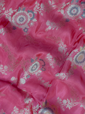 Semi Banarasi saree with soft fabric and traditional zari motifs – ideal for festive and special occasions