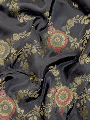 Semi Banarasi saree with soft fabric and traditional zari motifs – ideal for festive and special occasions