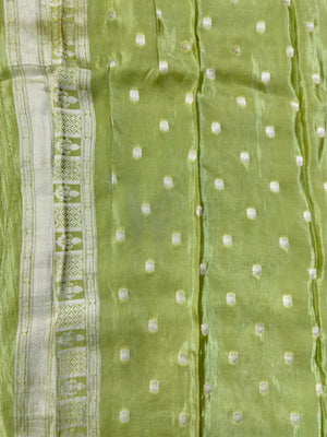 Semi Banarasi saree with soft fabric and traditional zari motifs – ideal for festive and special occasions