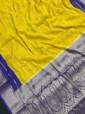 Lightweight semi chiffon saree for women with flowing texture – ideal for daily and party wear