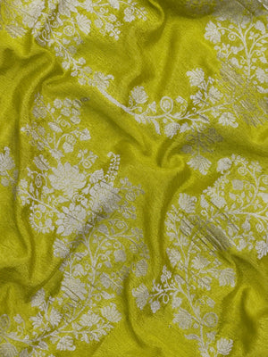 Semi chiffon saree with soft, flowing fabric and subtle shine – perfect for daily and casual wear