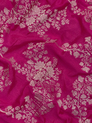 Semi chiffon saree with soft, flowing fabric and subtle shine – perfect for daily and casual wear