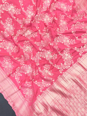 Semi chiffon saree with soft, flowing fabric and subtle shine – perfect for daily and casual wear