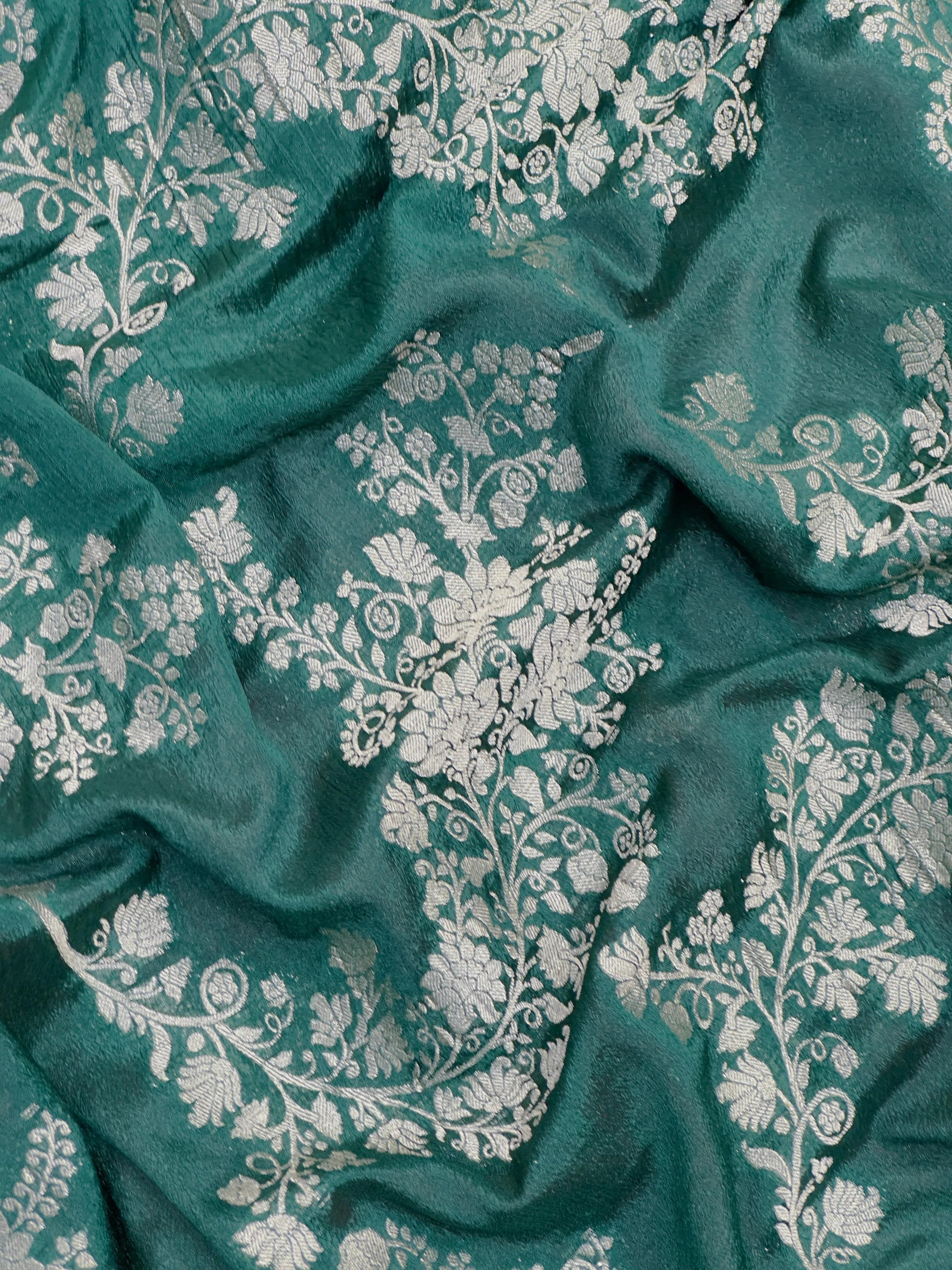 Semi chiffon saree with soft, flowing fabric and subtle shine β perfect for daily and casual wear