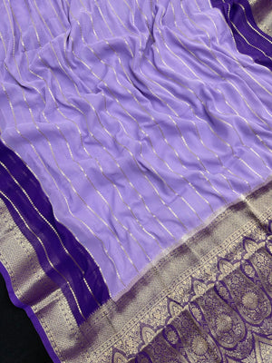 Lightweight semi chiffon saree for women with flowing texture – ideal for daily and party wear