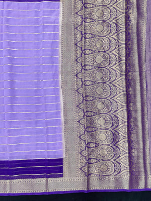 Lightweight semi chiffon saree for women with flowing texture – ideal for daily and party wear